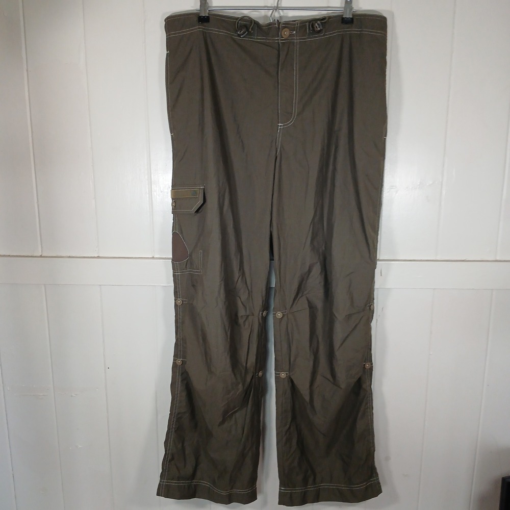 Nike ACG Cargo Pants Mens Large Olive Green Roll Up Technical Hiking All Utility